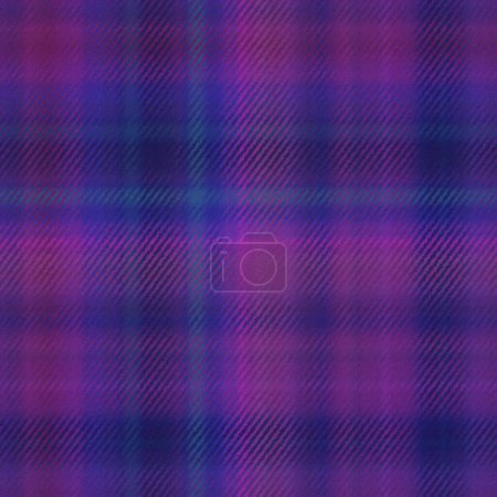 Photo for Purple warm checkered blanket seamless testure background - Royalty Free Image