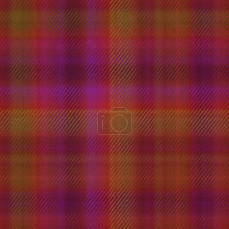 Photo for Red and pink warm checkered blanket seamless testure background - Royalty Free Image