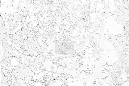 Foto de Blanco viejo oxidado metal corroído o hoja de acero fondo de pared horizontal. Un primer plano industrial vintage metálico texturizado abstracto para un diseño de superficie retro y grueso en arquitectura y construcción. - Imagen libre de derechos