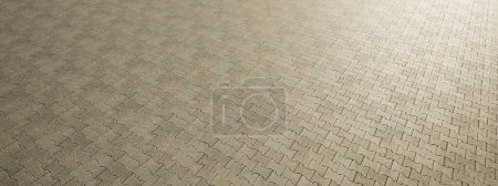 Téléchargez les photos : Concept ou fond beige solide conceptuel de plancher de texture de chaussée H01 comme une disposition de motif moderne. Une métaphore d'illustration 3D pour la construction, l'architecture, le design urbain et d'intérieur - en image libre de droit