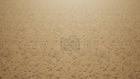 Concept or conceptual brown background of ground dirt texture.  3d illustration metaphor for nature, countryside, construction, agriculture, environment and ecology