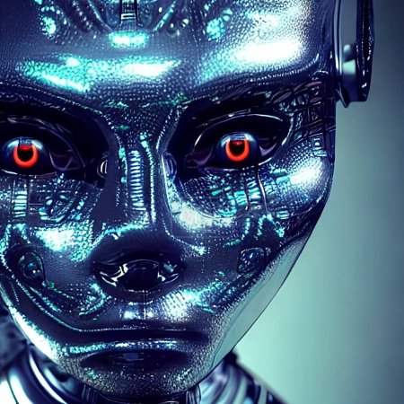 Téléchargez les photos : Cyborg dans un robot futuriste. Illustration 3d - en image libre de droit