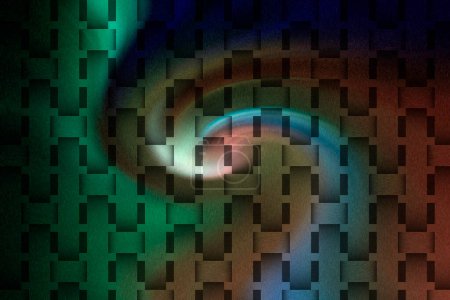 Foto de Closeup of photo, computer generated weave texture background effect - Imagen libre de derechos