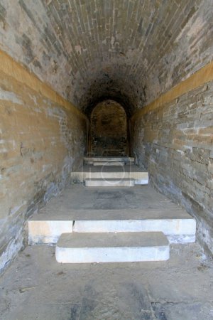 Foto de Debris channel building landscape, Eastern Tombs of the Qing Dynasty, China. - Imagen libre de derechos