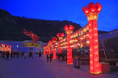 Photo for Chinese Traditional Lantern Architectural Landscape - Royalty Free Image