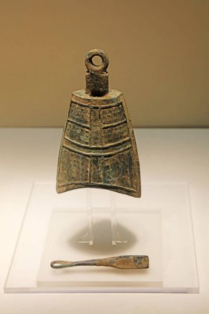 Photo for Chinese bronze bells, unearthed cultural relics - Royalty Free Image