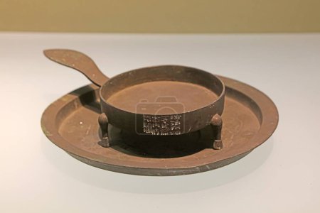 Photo for Ancient Chinese bronze utensils, unearthed cultural relic - Royalty Free Image