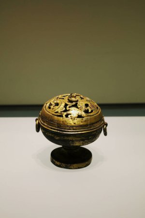 Photo for Ancient Chinese bronze utensils, unearthed cultural relic - Royalty Free Image