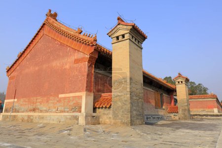 Foto de Architectural landscape of royal mausoleum in Qing Dynasty, Yi County, Hebei Province, China - Imagen libre de derechos