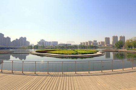 Téléchargez les photos : Paysage de parc rban, Chine - en image libre de droit