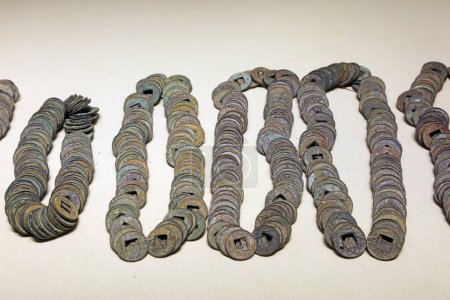 Photo for Iron coins in ancient China - Royalty Free Image