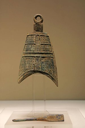 Chinese bronze bells, unearthed cultural relics