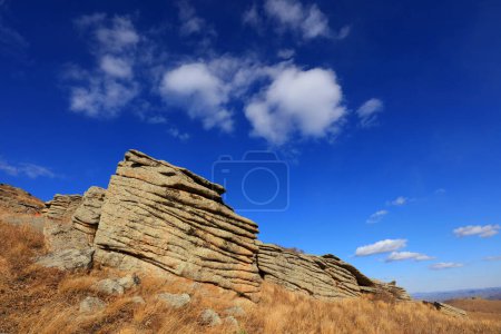 Téléchargez les photos : Landscape of ashhatu Stone Forest in Keshiketeng World Geopark, Inner Mongolia - en image libre de droit