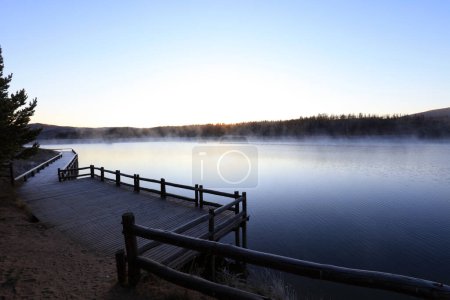 Foto de Hot spring pond in huanggangliang Park, Keshiketeng World Geopark, Inner Mongolia - Imagen libre de derechos