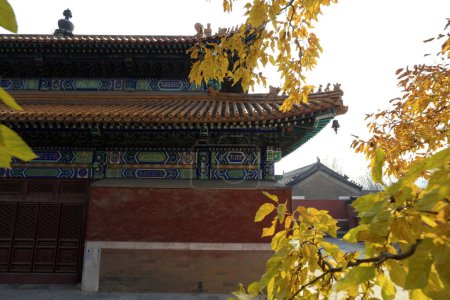 Téléchargez les photos : Architectural landscape of eaves of ancient temples in China - en image libre de droit