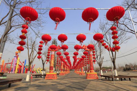 Photo for A row of red lantern - Royalty Free Image