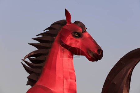 Foto de Linterna estilo caballo primer plano de la foto - Imagen libre de derechos