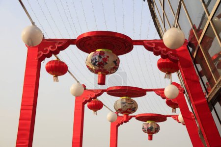 Photo for Chinese traditional style lantern closeup of photo - Royalty Free Image