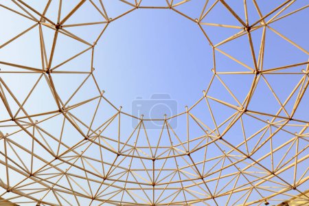 Photo for Curved steel constructed on a construction sit - Royalty Free Image
