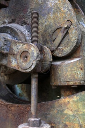 Photo for Oxidation and rusting machinery and equipment - Royalty Free Image