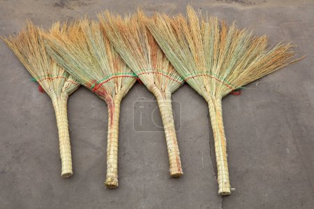 Photo for Broom put together closeup of photo - Royalty Free Image