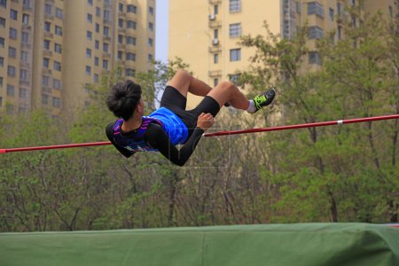 Photo for High jumpers at the scene of the game - Royalty Free Image