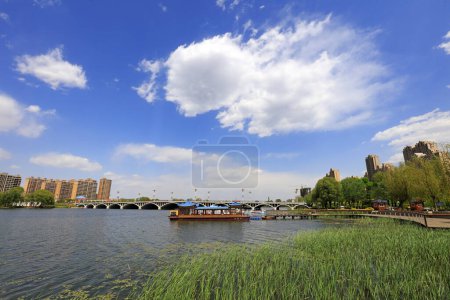 Photo for Luannan County - May 3, 2018: North River park scenery, Luannan County, Hebei Province, Chin - Royalty Free Image