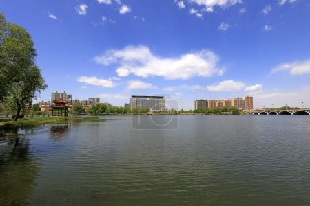 Photo for Luannan County - May 3, 2018: North River park scenery, Luannan County, Hebei Province, Chin - Royalty Free Image