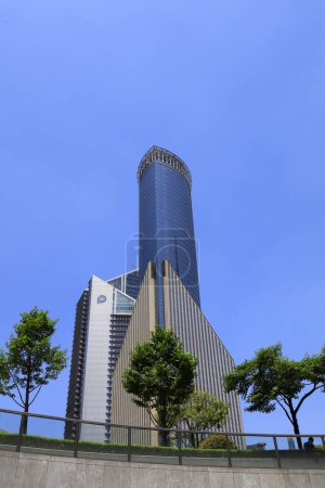 Foto de Shanghai, China - 1 de junio de 2018: Escenario arquitectónico del Bank of China Building, Shanghai, China - Imagen libre de derechos