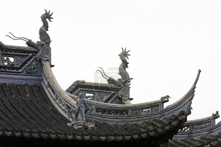 Photo for Ancient architecture sculpture on the roof in Yu Garden,Shanghai,China - Royalty Free Image
