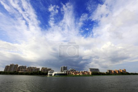 Photo for Waterside city scenery, China - Royalty Free Image