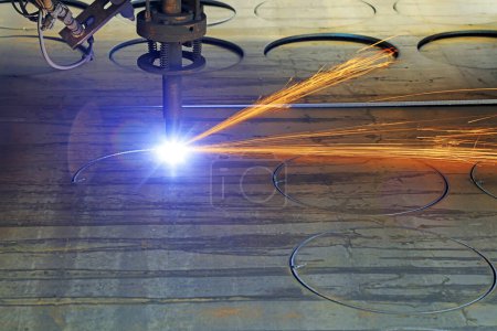 Photo for Laser cutting equipment for CNC machine tools - Royalty Free Image
