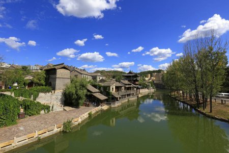 Foto de Paisaje arquitectónico de la ciudad de Gubeikou, Miyun, Beijing, China - Imagen libre de derechos
