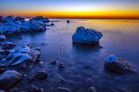 Photo for Natural Beach Scenery, Qinhuangdao City, China - Royalty Free Image