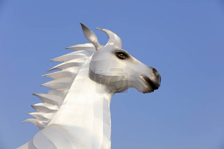 Foto de Linterna estilo caballo primer plano de la foto - Imagen libre de derechos