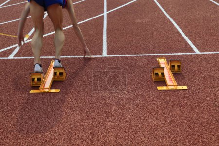 Photo for Start of a hundred meters race - Royalty Free Image