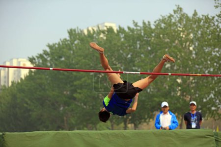 Photo for High jumpers at the scene of the game - Royalty Free Image