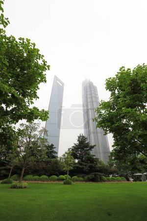 Foto de Paisaje de Lujiazui Green Park en Shanghai - Imagen libre de derechos