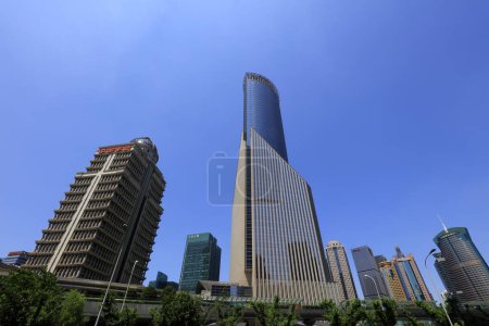 Photo for Shanghai, China - June 1, 2018: Architectural scenery of Lujiazui in Pudong, Shanghai, Chin - Royalty Free Image