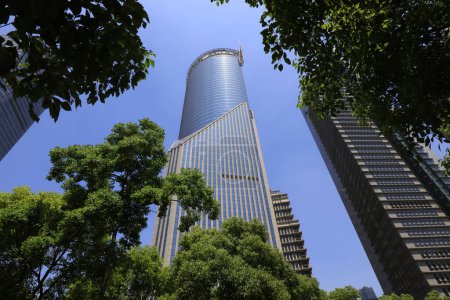 Téléchargez les photos : Shanghai, Chine - 1er juin 2018 : Paysage architectural du bâtiment Bank of China, Shanghai, Chine - en image libre de droit
