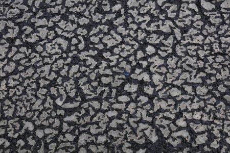 Photo for Cracked asphalt pavement, close-up photo - Royalty Free Image