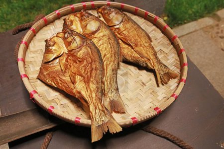 Photo for Grilled fish with traditional Chinese food - Royalty Free Image