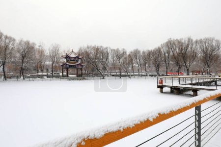 Téléchargez les photos : Paysage d'hiver du nord de la Chine - en image libre de droit