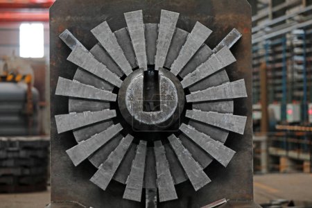 Starke Stahlteile in einer Fabrik in Nordchina