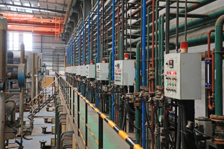 Un rincón del taller de fabricación en China
