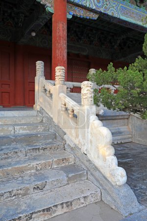 Photo for White marble balustrade of Taimiao temple in Beijing - Royalty Free Image