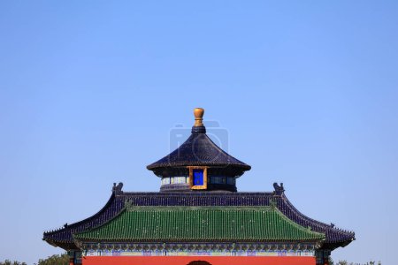 Photo for Beijing, China - October 5, 2020: Chinese classical architectural landscape in the temple of heaven, Beijing - Royalty Free Image
