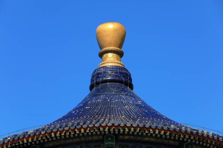 Téléchargez les photos : Pékin, Chine - 5 octobre 2020 : Paysage architectural classique chinois dans le temple du ciel, Pékin - en image libre de droit
