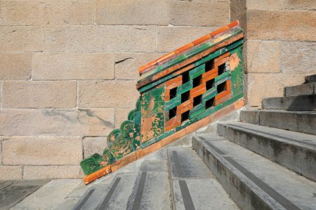 Photo for Stone steps and glazed tiles are decorated in the summer palace, Beijing - Royalty Free Image