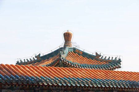 Photo for Animal sculptures on eaves at the summer palace in Beijing, China - Royalty Free Image